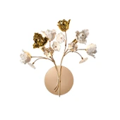 Faxon 2'li Gold Çiçek Desenli Modern Yatak Başı Salon Aplik - 2