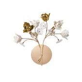Faxon 2'li Gold Çiçek Desenli Modern Yatak Başı Salon Aplik - 1