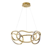 Apliqa Quon 6'lı Gold 110 Watt Yuvarlak Modern Sarkıt Salon Led Avize thumbnail 4