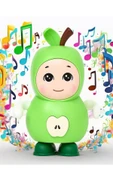 Işıklı ve Müzikli Danseden Elma Oyuncak – 17 cm, Minikler İçin Eğlencenin Adı! - 1