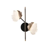Taran Siyah Gold 2'li 10 Watt Çiçek Desenli Modern Ledli Aplik - 4