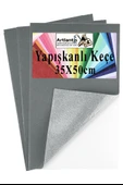 Gri Yapışkanlı Keçe 50x70 cm 3 Adet 2.0 mm Kendinden Yapışkanlı Renkli Hobi Keçesi Elişi Keçe Kumaşı Anasınıfı - 1