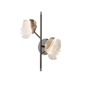 Taran Siyah Gold 2'li 10 Watt Çiçek Desenli Modern Ledli Aplik - 2