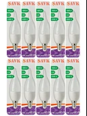 (10 Adet) Şavk 5,5W (37W) Sarı Işık (3000K) E14 Duylu (İnce Duy) Led Kıvrık Ampul thumbnail 1