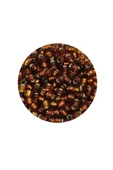 Dökme Cam Kum Boncuk (8/0) 3 mm - 20 Gram - Şeffaf Kahve - BNC157 - 2