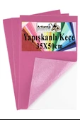 Açık Pembe Yapışkanlı Keçe 50x70 cm 3 Adet 2.0 mm Kendinden Yapışkanlı Renkli Hobi Keçesi Elişi Keçe Kumaşı Anasınıfı - 1