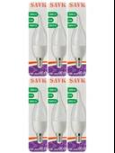 (6 Adet) Şavk 5,5W (37W) Sarı Işık (3000K) E14 Duylu (İnce Duy) Led Kıvrık Ampul thumbnail 1