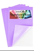 Lila Yapışkanlı Keçe 35x50 cm 3 Adet 2.0 mm Kendinden Yapışkanlı Renkli Hobi Keçesi Elişi Keçe Kumaşı Anasınıfı - 1
