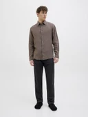 JACK JONES Keten Rahat Kesim Erkek Pantolon 12274977 - 5