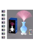Bluetooth Hoparlör Püsgüllü Vazo Tasarımlı Kumandalı 17 Çeşit Rengarenk RGB Ledli Zarif - 1