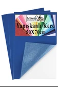 Lacivert Yapışkanlı Keçe 50x70 cm 3 Adet 2.0 mm Kendinden Yapışkanlı Renkli Hobi Keçesi Elişi Keçe Kumaşı Anasınıfı - 1