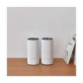 TP-Link Deco E4 (2-Pack), AC1200 Mbps, Dual-Band, 10/100Mbps Portları, 100 Cihaza Kadar Bağlanılabilirlik,  260 m²'ye Kadar Kapsama, Mobil Uygulama ile Kolay Kurulum, Wi-Fi 5 Mesh Sistemi - 4