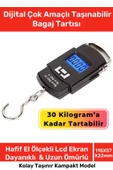 Özel Lcd Ekran Seyahat Bavul Ağırlık Tartı Dijital Çok Amaçlı Taşınabilir El Ölçekli Bagaj Tartısı - 1