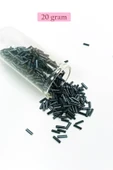 Uzun Boru Kesme Boncuk Çap 2mm Uzunluk 10 mm - 20 Gram - Koyu Yeşil - BNC227 - 1