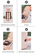 Mono Personal Filtre Kahve Makinesi ve İnox Kişisel Termos Hediyeli Beige - 7