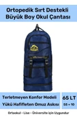 Ortopedik Su Geçirmez Konfor Modeli Fermuarlı Büyük Boy Çok Gözlü Bölmeli Kamp Outdoor Sırt Çantası - 1