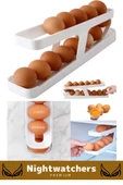 Deluxe Seri Buzdolabı Plastik 2 Katlı Kullanışlı Pratik Raf Düzenleyici Yeni Nesil Yumurta Standı - 3