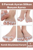 Özel Kemik Büyümesi Karşıtı Şekil Bozukluğu Önleyici Ayak 5 Parmak Ayıran Silikon Bunyon Ayırıcı - 1