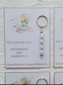 48 Adet Kişiye Özel İlk Dişim Çıktı,Diş Mevlidi, Diş Buğdayı Dağıtmalık Beyaz Anahtarlık Hediyelik - 4