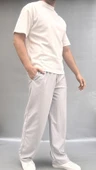 Bol Kesim Bel Lastik Pantolon - 3