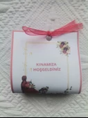 25 Adet Özel Tasarım Hazır Paketlenmiş Kınamıza Hoşgeldiniz Yazılı Hediyelik Dağıtmalık Kına thumbnail 2