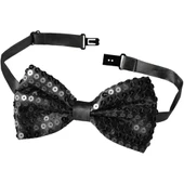 Periboia Siyah Payetli Pullu Papyon - 3