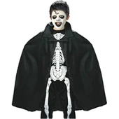 Periboia Siyah Renk Yakalı Halloween Pelerini 90 cm - 4