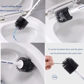 Periboia Deterjan Hazneli Silikon Tuvalet Fırçası - 4