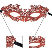 Periboia Kırmızı Dantel Masquerade Maskesi 5 No - 1