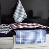 Mutfak Kurulama Bezi 5'li | Pöti Kareli Bulaşık Kurulama Bezi | Servis Peçetesi | Beslenme Örtüsü - 3