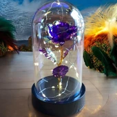 Brokoli Home Fanus Içerisinde Dekoratif Sonsuzluk Gülü , sevgililer Günü , Hediyelik Anneler Günü - 5