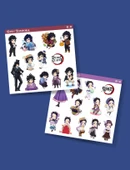 DS-33-34 Giyu Tomioka-Shinobu Kocho -Demon Slayer-2li çıkartma-etiket-süsleme çıkartmaları thumbnail 3