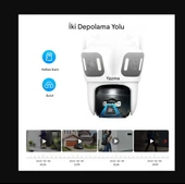 8K 16MP 8X Zoom Dış Mekan Kablosuz 360 IP Kamera PTZ 3 Kameralı Dört Lensli Wi-Fi Kamera CMR60 - 7