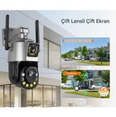 36x Optik Zoomlu Hareket Sensörlü Su Geçirmez Ev, Ofis, Fabrika Dükan Bahçe Güvenlik Kamerası - 2