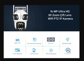 8K 16MP 8X Zoom Dış Mekan Kablosuz 360 IP Kamera PTZ 3 Kameralı Dört Lensli Wi-Fi Kamera CMR60 - 2