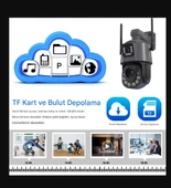 36x Optik Zoomlu Hareket Sensörlü Su Geçirmez Ev, Ofis, Fabrika Dükan Bahçe Güvenlik Kamerası - 3