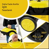 Çok Amaçlı Süpürge El Tipi Buharlı Temizleyici Zemin Halı Kanepe, Döşeme, Araba, Fayans, Banyo 1,5 L - 1