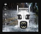 8K 16MP 8X Zoom Dış Mekan Kablosuz 360 IP Kamera PTZ 3 Kameralı Dört Lensli Wi-Fi Kamera CMR60 - 3