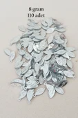 Oya Abiye Bileklik Kolye Pleksi Metalik Plastik Pul Gümüş Renk 8 gram 110 adet - BNC515 - 1