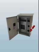 AKÖZ 1 Trifaze Sayaçlı Otomatlı Dar Şantiye Panosu Sıva Üstü 1 Trifaze 1 Monofaze Priz Yerli (Sac) ŞN-100 - 3