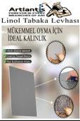 Linol Baskı Seti 1 Paket A4 20x30 Linolyum Tabaka Gri Linol Merdane Oyma Seti 5 Bıçaklı Rulo Fırça Mürekkep Linol Baskı - 6