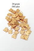 Oya Abiye Bileklik Kolye Pleksi Metalik Plastik Pul Altın Renk 24 gram 150 adet - BNC551 - 1