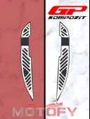 GP KOMPOZİT HONDA PCX 125 2021-2024 UYUMLU KAUÇUK DETAYLI KROM ÖN BASAMAK LASTİĞİ SİYAH-KROM thumbnail 1