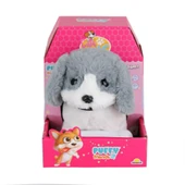 4247 Sesli Hareketli Peluş Köpek Gri -Sunman - 2
