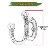 Vestiyer Dolap Askılık Askılığı Duvar Banyo Mutfak Elbise Çanta Askısı Askı Antik Sarı - 3