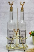 Jenisa Geyik Aksesuarlı Standlı Geyik Mantar Tıpalı Şişe Yağdanlık Yağlık - 1