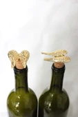 Jenisa Altın Melek Kanadı 2 Adet Mantar Tıpa - Şarap Yağdanlık Şişe - 4
