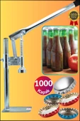Jenisa Şişe Kapatma Aleti Soda Gazoz Kapağı Kapama Makinası Adet Kapak - 1