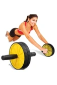 Taşınabilir  Wheel Tekerlek Spor Aleti  Vücut Geliştirme Egzersiz Aleti Mini Diz Mat Hediyeli - 2