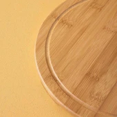 Rossel Premium 30cm Bambu Çizgi Dönerli Sunum Tahta -2341 - 2